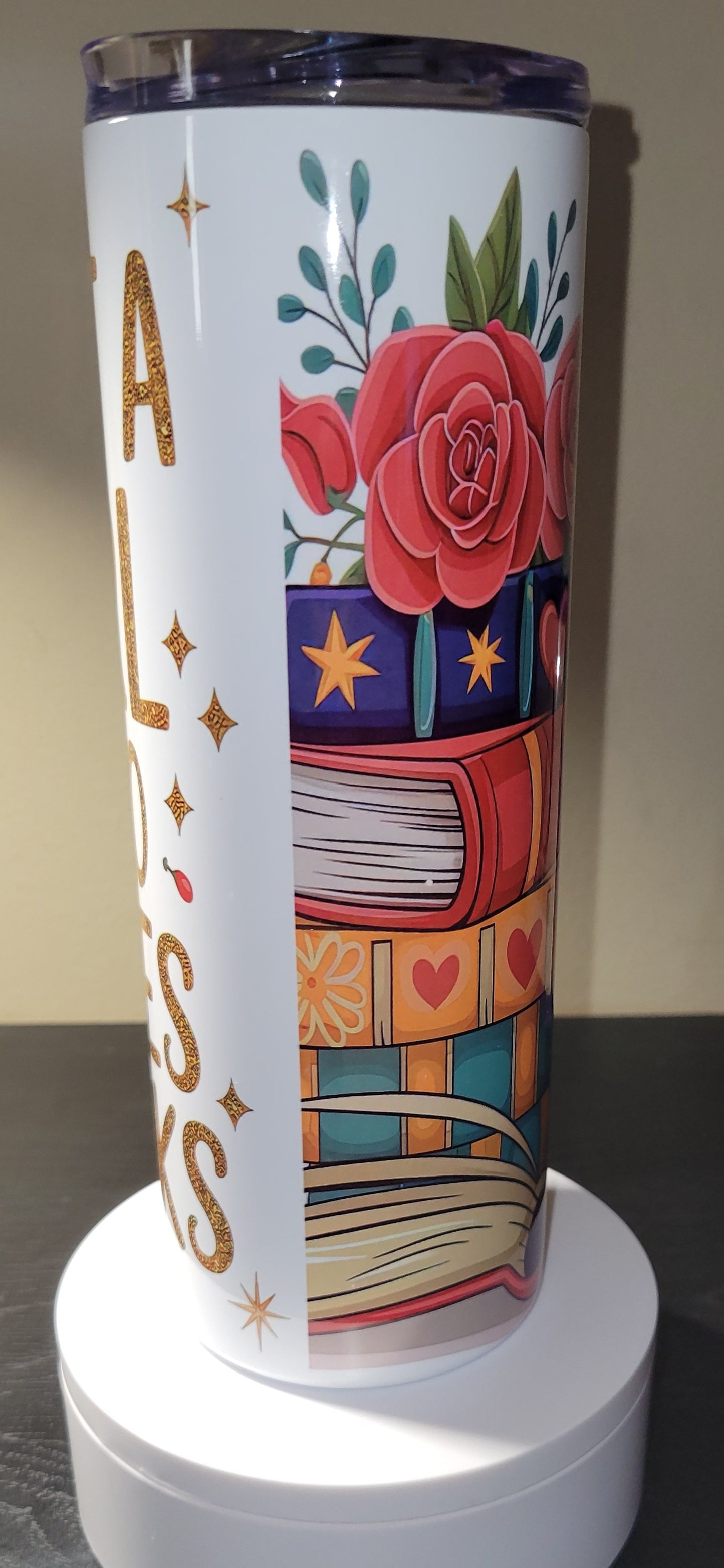 20oz Just A Girl Who Love Books Tumbler