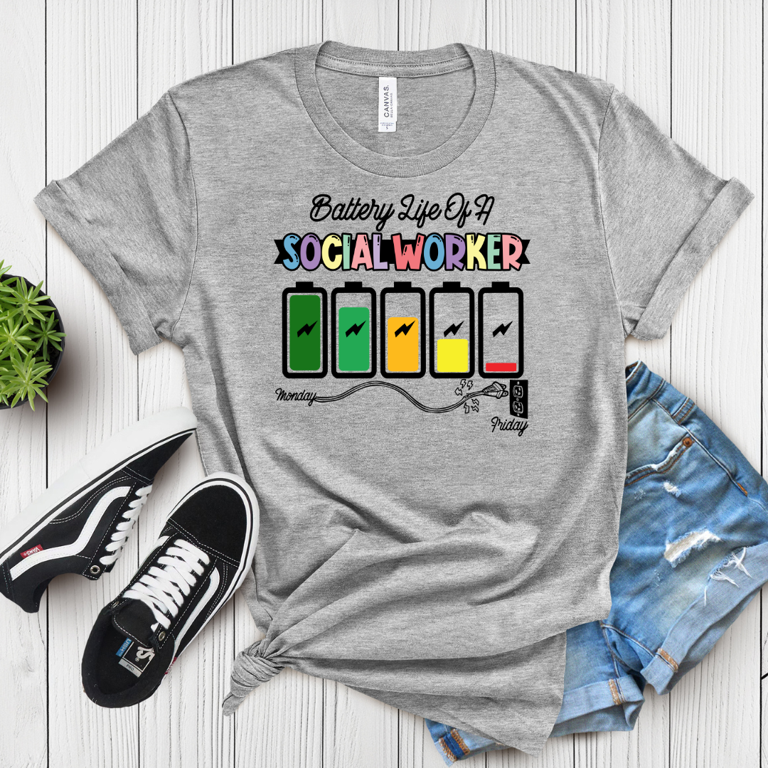 Drained but Driven Social Work T-Shirt