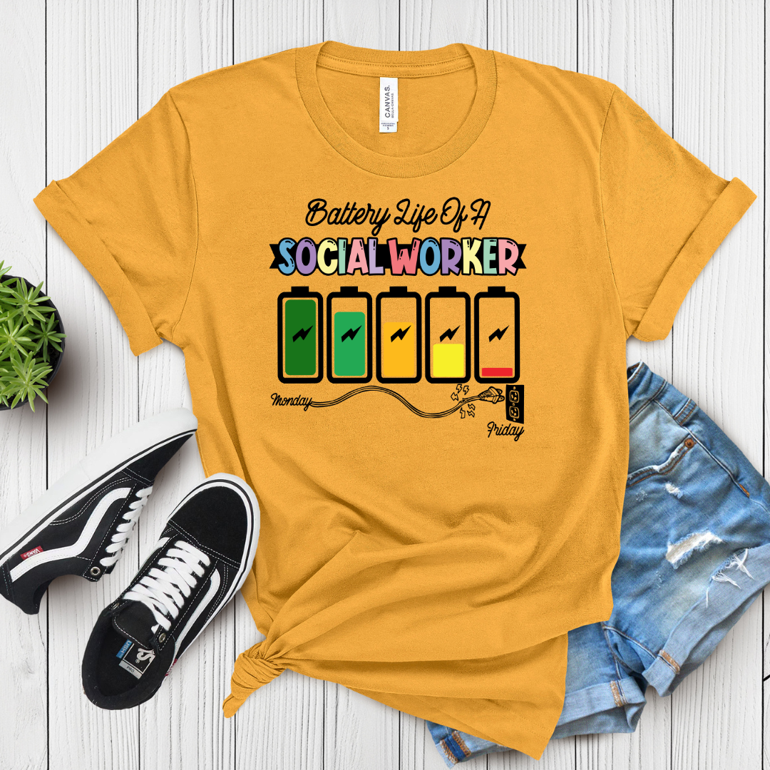 Drained but Driven Social Work T-Shirt