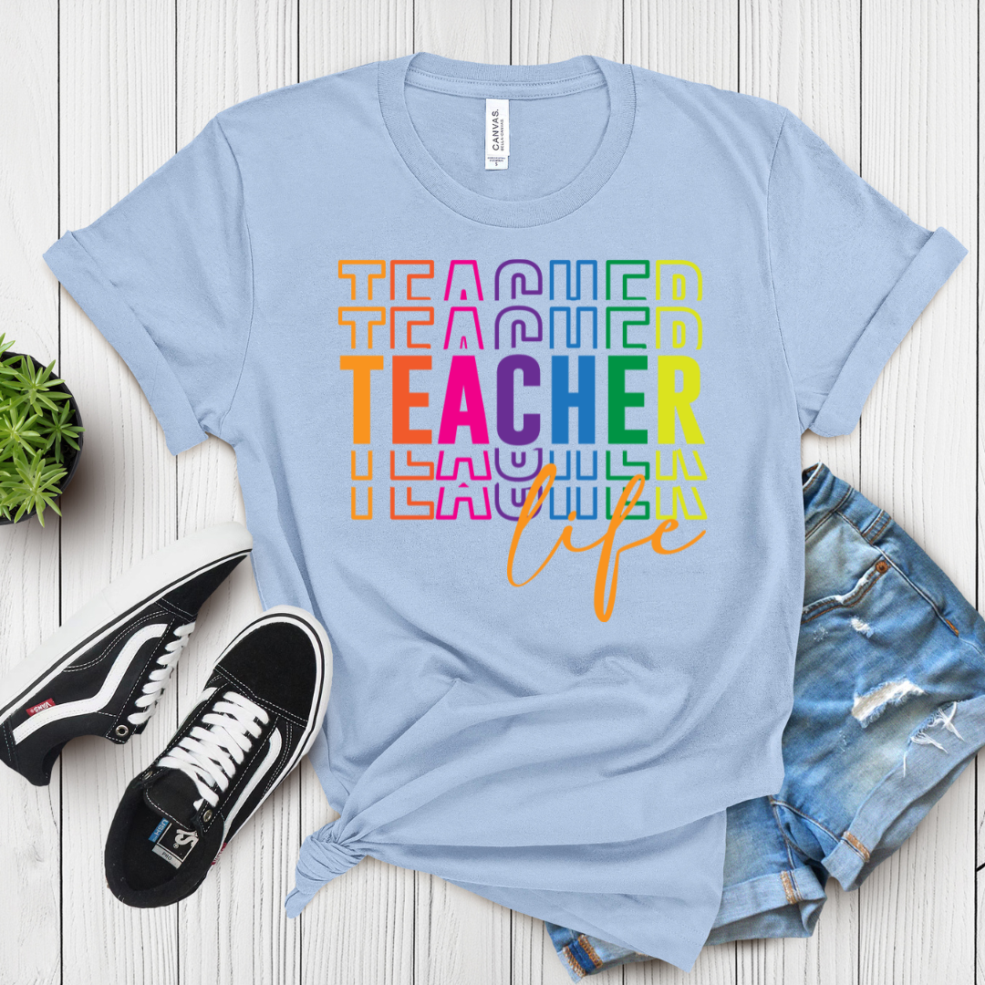 Teacher Life Graphic T-Shirt
