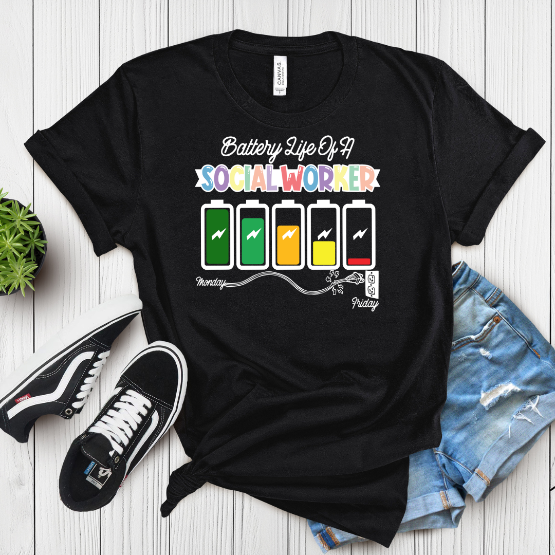 Drained but Driven Social Work T-Shirt
