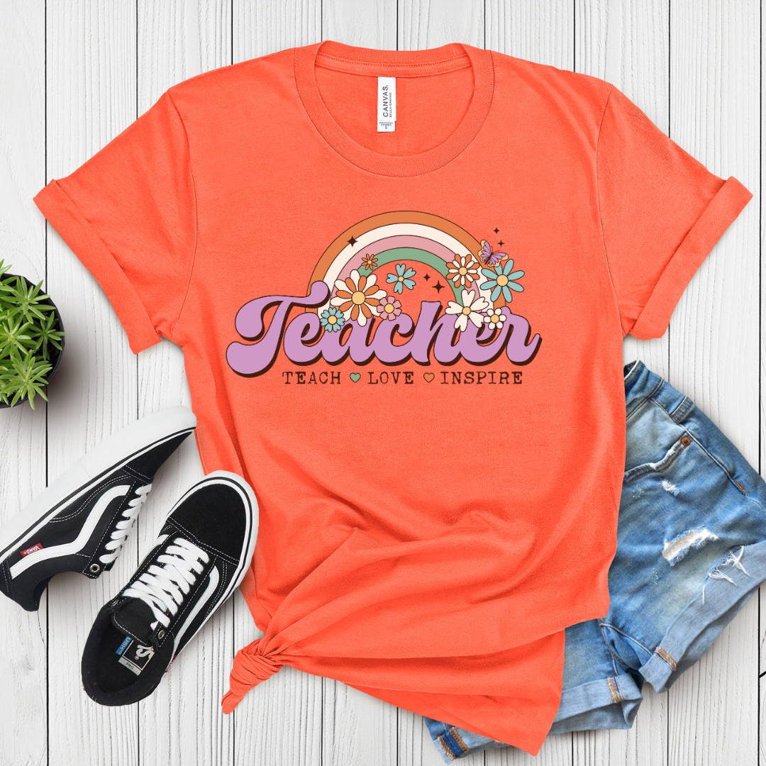 Teach. Love. Inspire.  T-Shirt for Teachers