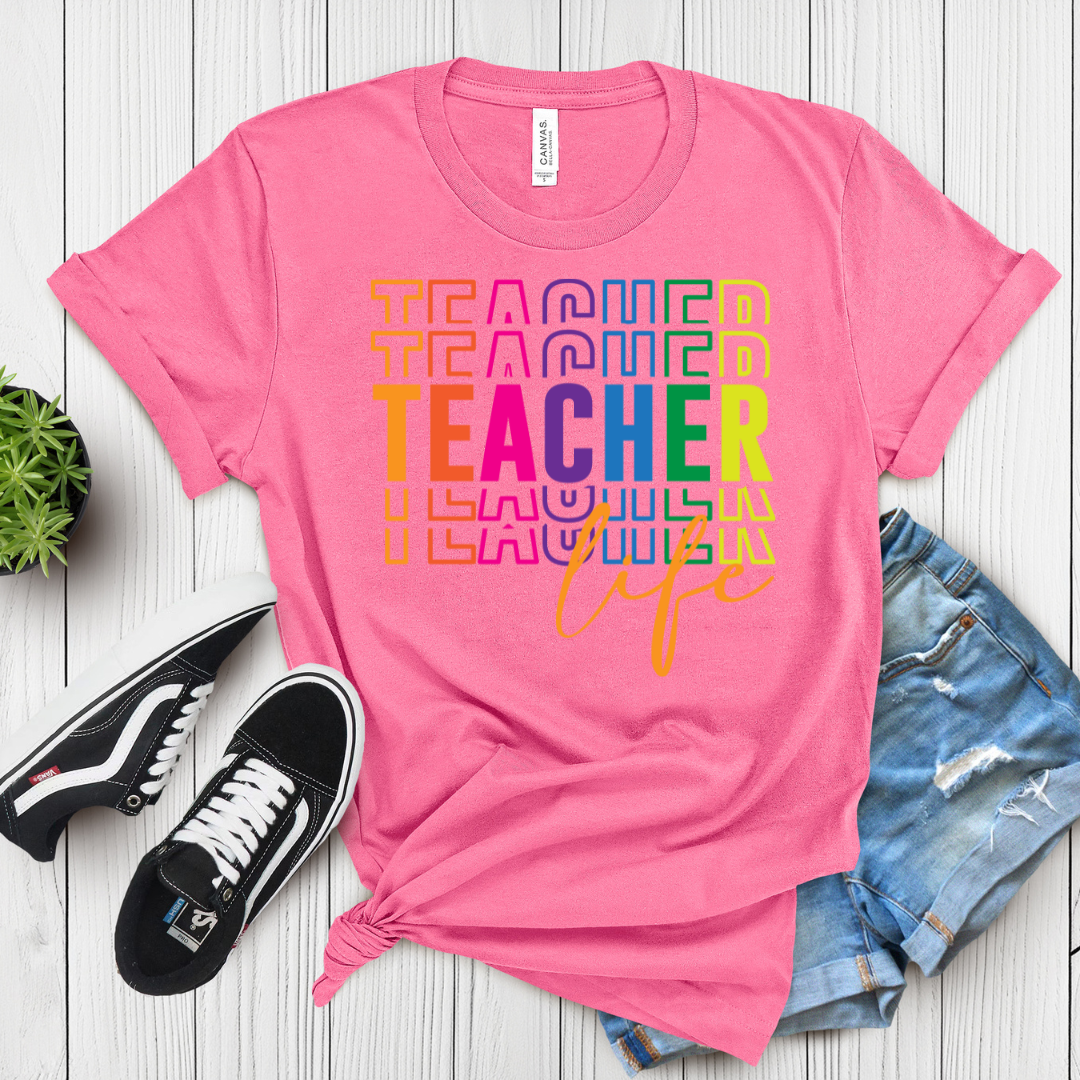 Teacher Life Graphic T-Shirt