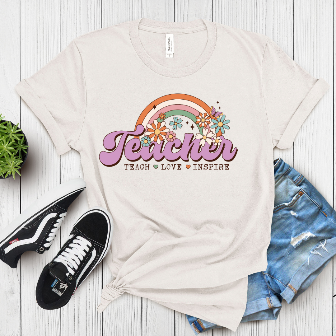 Teach. Love. Inspire.  T-Shirt for Teachers