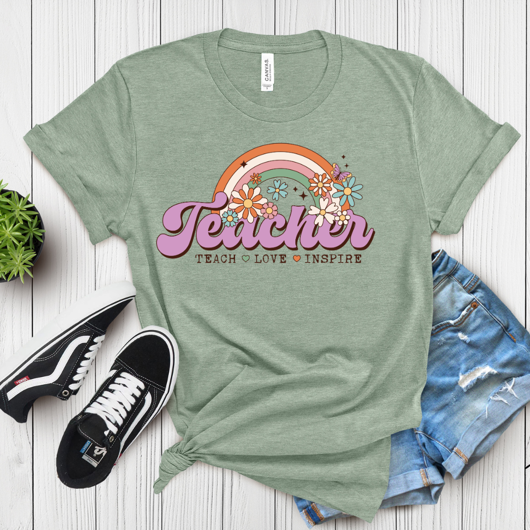 Teach. Love. Inspire.  T-Shirt for Teachers