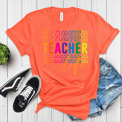 Teacher Life Graphic T-Shirt