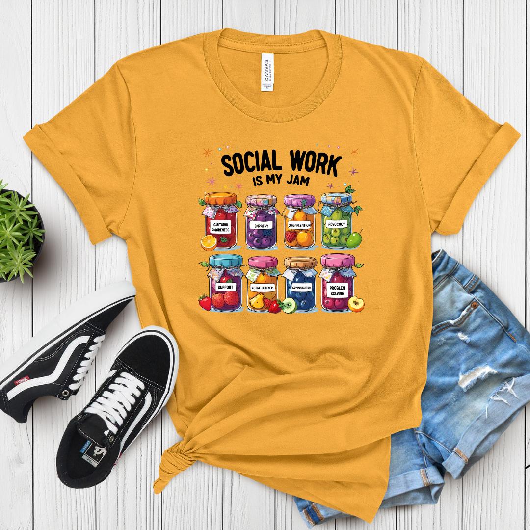 Social Work Is My Jam T-Shirt