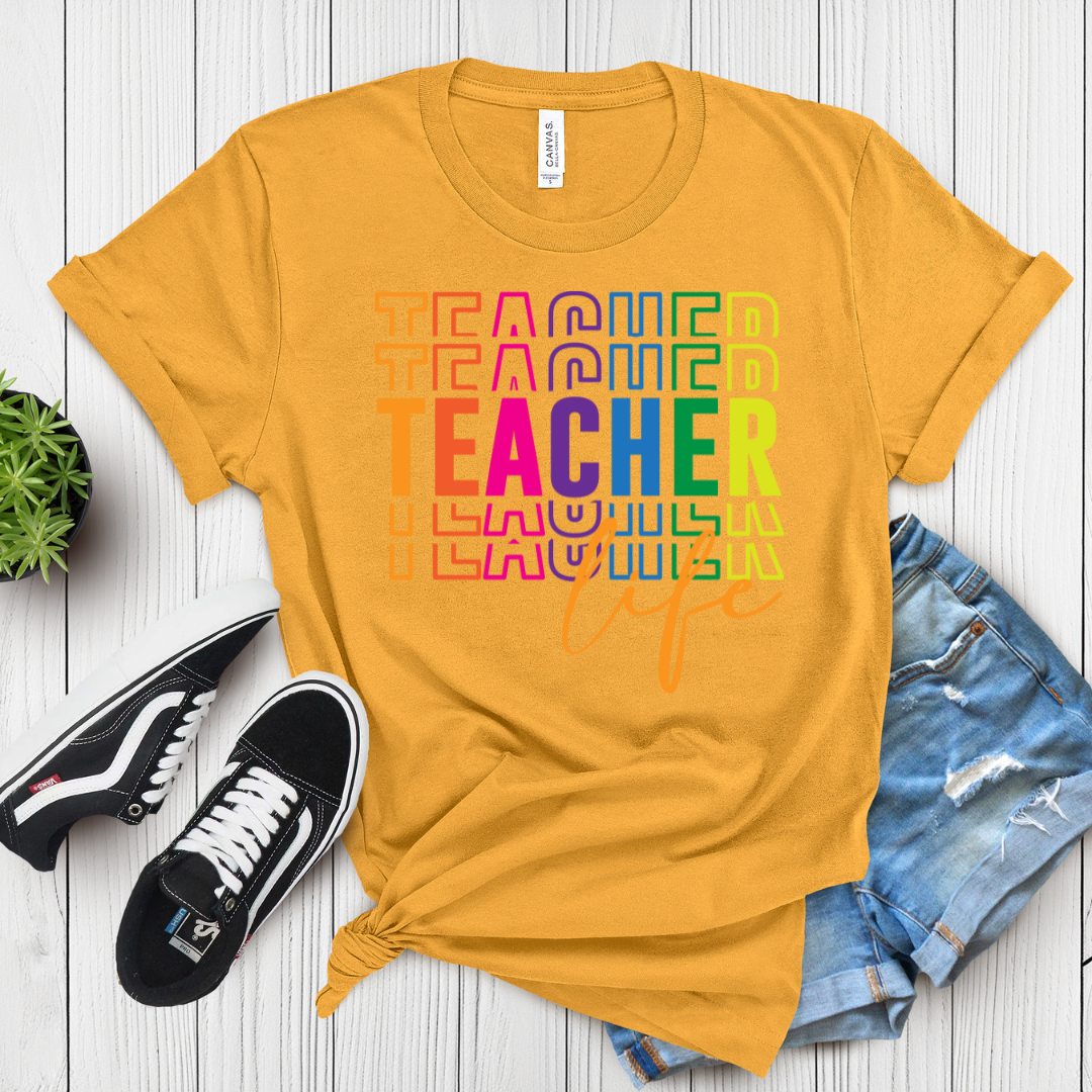 Teacher Life Graphic T-Shirt