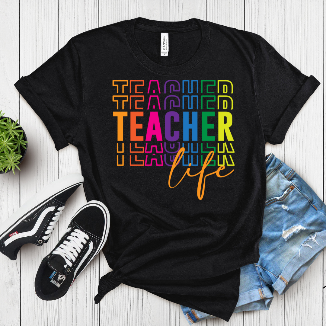 Teacher Life Graphic T-Shirt