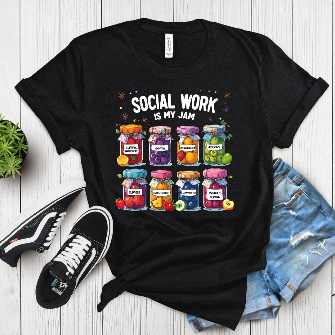 Social Work Is My Jam T-Shirt