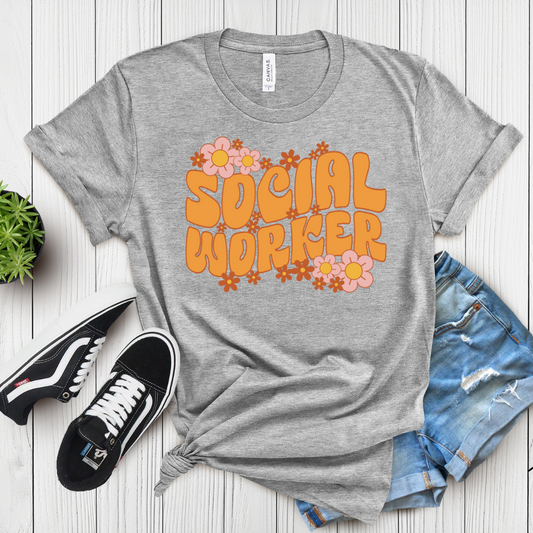 Blooming in Social Work T-Shirt