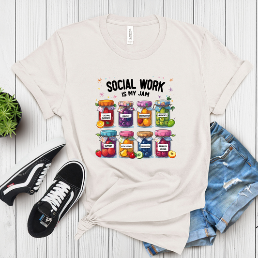 Social Work Is My Jam T-Shirt