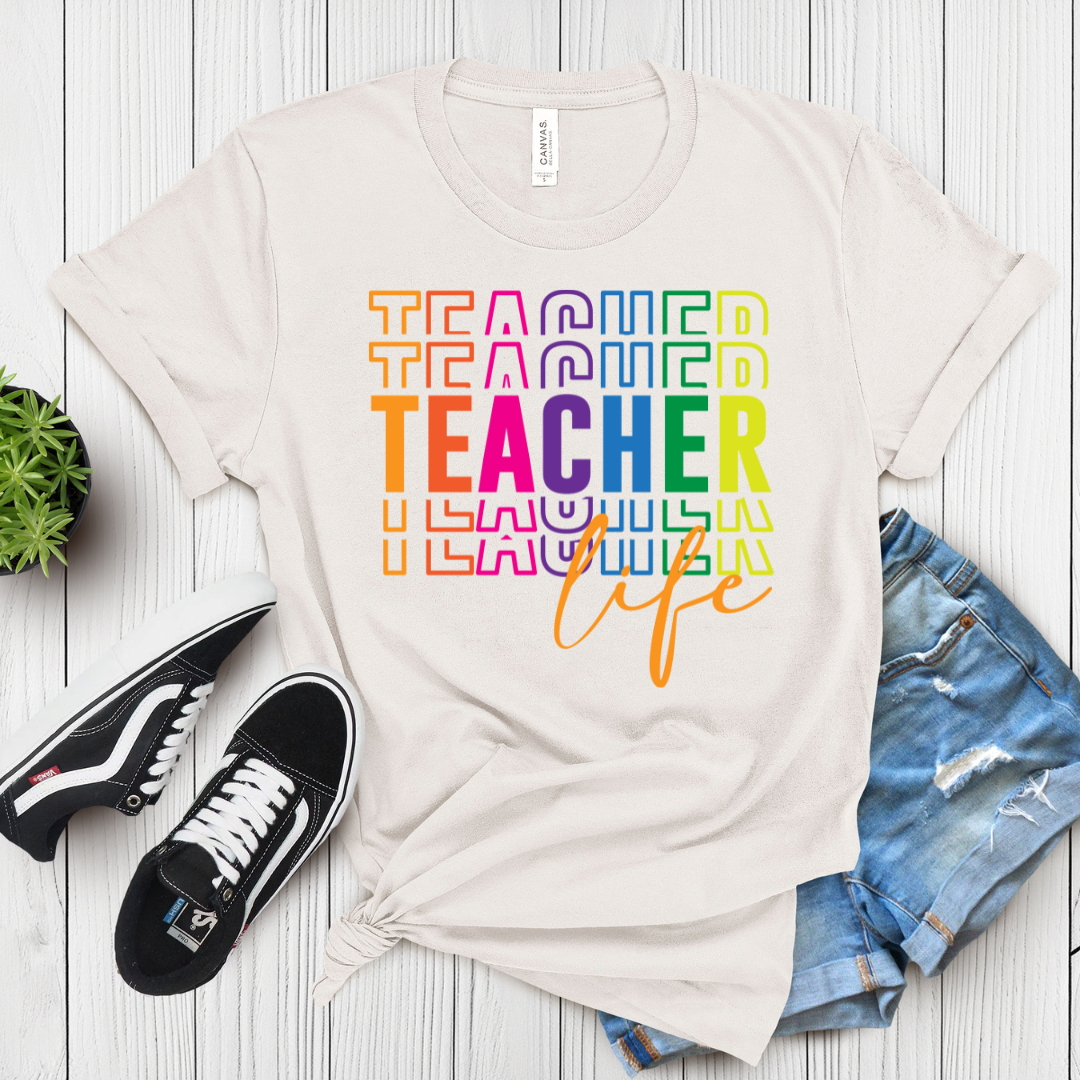 Teacher Life Graphic T-Shirt