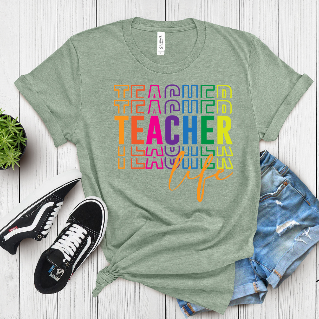 Teacher Life Graphic T-Shirt