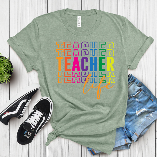 Teacher Life Graphic T-Shirt